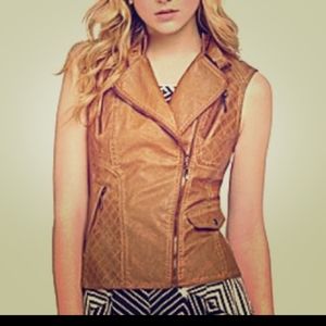 Faux Leather Vest